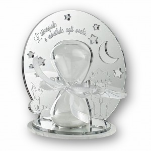 Melody / Piccolo Principe plex argento con clessidra