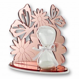 Melody / Farfalla plex rosegold con clessidra