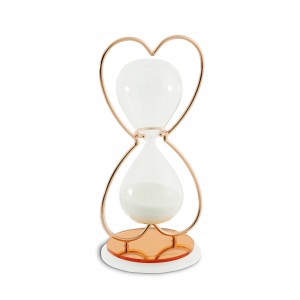 Clessidra grande a cuore rame