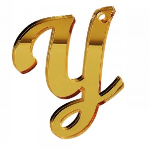 PEND-LETTERA "Y" CM 4H PLEX SPECCH-ORO (SFUSO IMBUST.)          