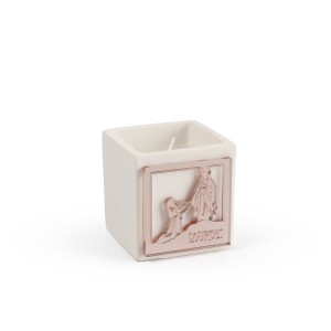 CANDELE PROFUMATE APPARIZIONE LOURDES PLEX ROSA-GOLD