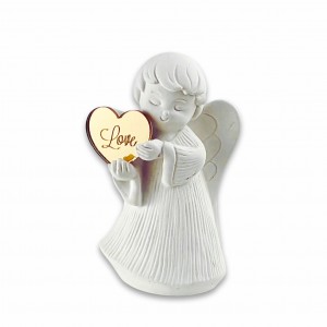 Mirage / Angioletto grande resina, cuore plex oro