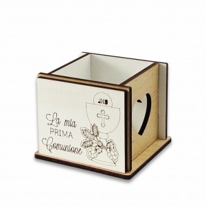 Witty / Cassetta legno comunione incisione personalizzata - sfuso