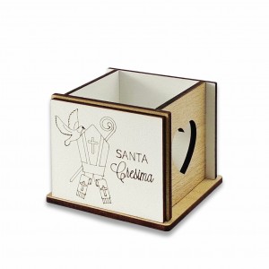 Witty / Cassetta legno cresima incisione personalizzata - sfuso