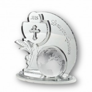 Melody / Calice comunione plex argento con mappamondo