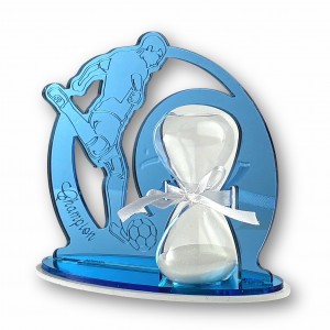 Melody / Calciatore plex blu con clessidra
