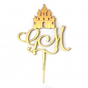 DALILA/CASTEL.PLEX SPECCHIO ORO CAKE TOPPER STICK CM15-PERS.