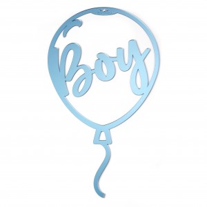 PALLONC.24X45CM 'BOY' SPECCH.BLU