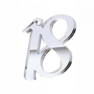 PEND-NUMERO"18" CM 4H PLEX SPECCH-ARG (SFUSO IMBUST.)           
