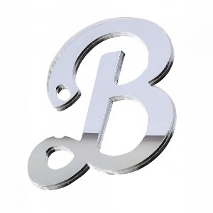 PEND-LETTERA "B" CM 4H PLEX SPECCH-ARG (SFUSO IMBUST.)          