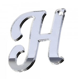 PEND-LETTERA "H" CM 4H PLEX SPECCH-ARG (SFUSO IMBUST.)          