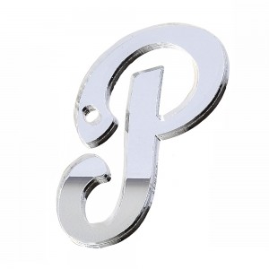PEND-LETTERA "P" CM 4H PLEX SPECCH-ARG (SFUSO IMBUST.)          