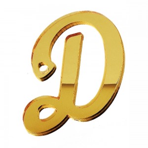 PEND-LETTERA "D" CM 4H PLEX SPECCH-ORO (SFUSO IMBUST.)          