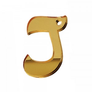 PEND-LETTERA "J" CM 4H PLEX SPECCH-ORO (SFUSO IMBUST.)          