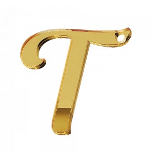 PEND-LETTERA "T" CM 4H PLEX SPECCH-ORO (SFUSO IMBUST.)          