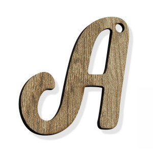 PEND-LETTERA "A" CM 4H LEGNO (SFUSO IMBUST.)                    