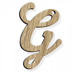 PEND-LETTERA "G" CM 4H LEGNO (SFUSO IMBUST.)                    