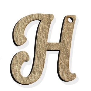 PEND-LETTERA "H" CM 4H LEGNO (SFUSO IMBUST.)                    
