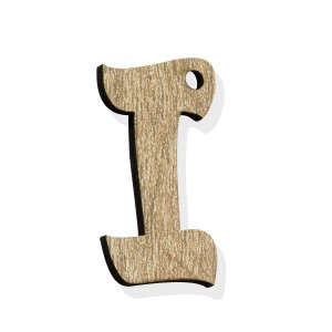 PEND-LETTERA "I" CM 4H LEGNO (SFUSO IMBUST.)                    