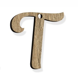 PEND-LETTERA "T" CM 4H LEGNO (SFUSO IMBUST.)                    
