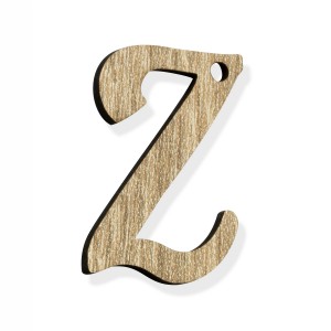 PEND-LETTERA "Z" CM 4H LEGNO (SFUSO IMBUST.)                    