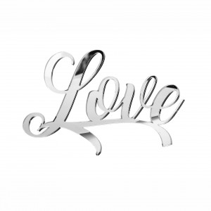 SCRITTA "LOVE"CM 15 PLEX SPECCH-ARG (SFUSO IMBUST)              