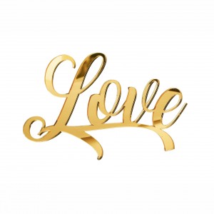 SCRITTA"LOVE"CM15 PLEX SPECCH-ORO (SFUSO IMBUST)                