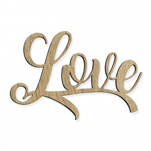 SCRITTA "LOVE" CM 15 LEGNO (SFUSO IMBUST.)                      