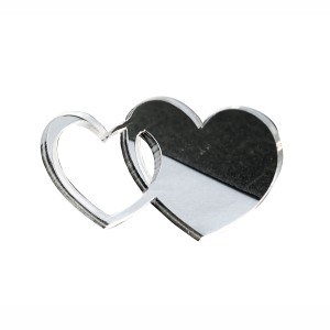 APPLICAZ. DOPPIO CUORE CM 4*4 PLEX ARG.(SFUSO IMBUST.)