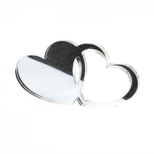 APPLICAZ. DOPPIO CUORE CM 6*3 PLEX ARG. (SFUSO IMBUST.)
