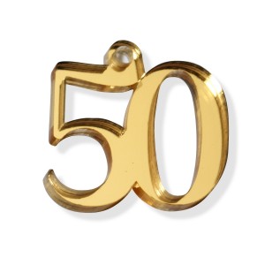 PEND/NUMERO 50 PLEXI SPECCH/ORO CM 3H(SFUSO IMBUST)