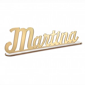 SCRITTA/CON BASE*MARTINA*CM40,PLEXI SPECCH/ORO