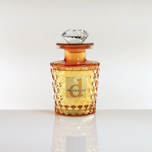 Profumo ambiente 150ml essenza fiori di cotone bottiglia in vetro lustro ambra