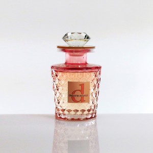 Profumo ambiente 150ml essenza fiori di cotone bottiglia in vetro lustro rosa