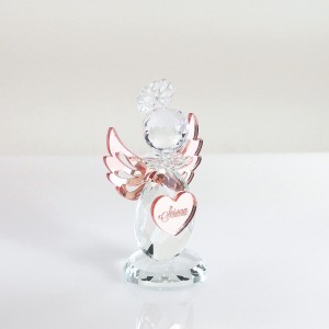 Angioletto piccolo cristallo e plex rosegold