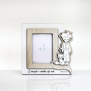 Piccolo principe portafoto interno 6x9 plex legno avorio
