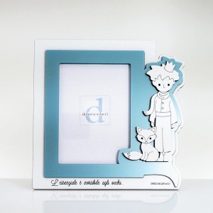 Piccolo principe portafoto interno 9x13 plex perlato turchese