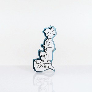 Piccolo principe magnete plex perlato turchese