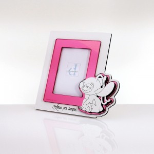 Folletto girl portafoto interno 6x9 plex specchio rosa
