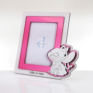 Folletto girl portafoto interno 9x13 plex specchio rosa