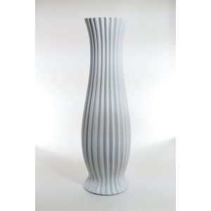 Vaso anfora in ceramica bianca