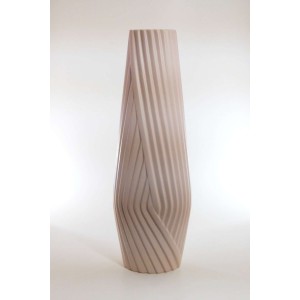 Vaso rombo in ceramica tortora