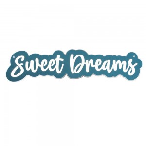 Party / Scritta led da appendere cm 98x24 "Sweet Dreams" - specchio blu