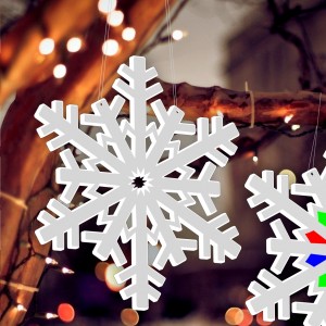 Luminaria di Natale “Fiocco di Neve” monocolore