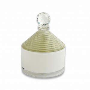 Karma / Scatola grande trullo vetro salvia pomello cristallo