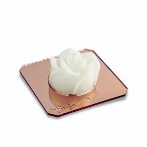 Emotion / Rosa media cera di soia bianca - base plex rosè