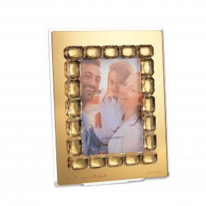 NEWDIAMOND/PORTAFOTO 9X13 CORN.20GOCCE PC.PLEX ORO PERS