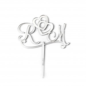 ZAIRA/CUORI PLEX SPECCH.ARG.CAKE TOPPER STICK 15CM-PERS