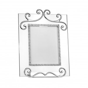 Small picture-frame glass and silver metal