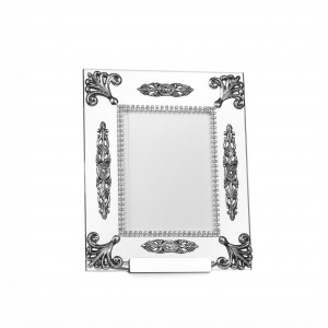 Big Picture-frame in glass and silver metal